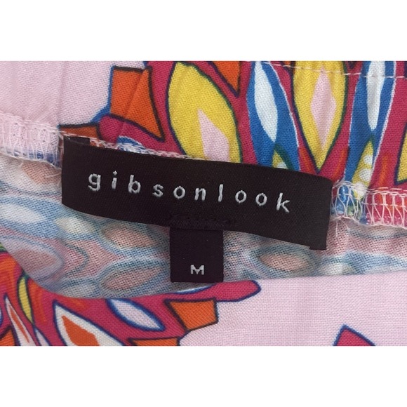 Gibson Look Size Medium Set  Pink Multi Top And Skirt Stretchy With‎ Pockets - Picture 13 of 16